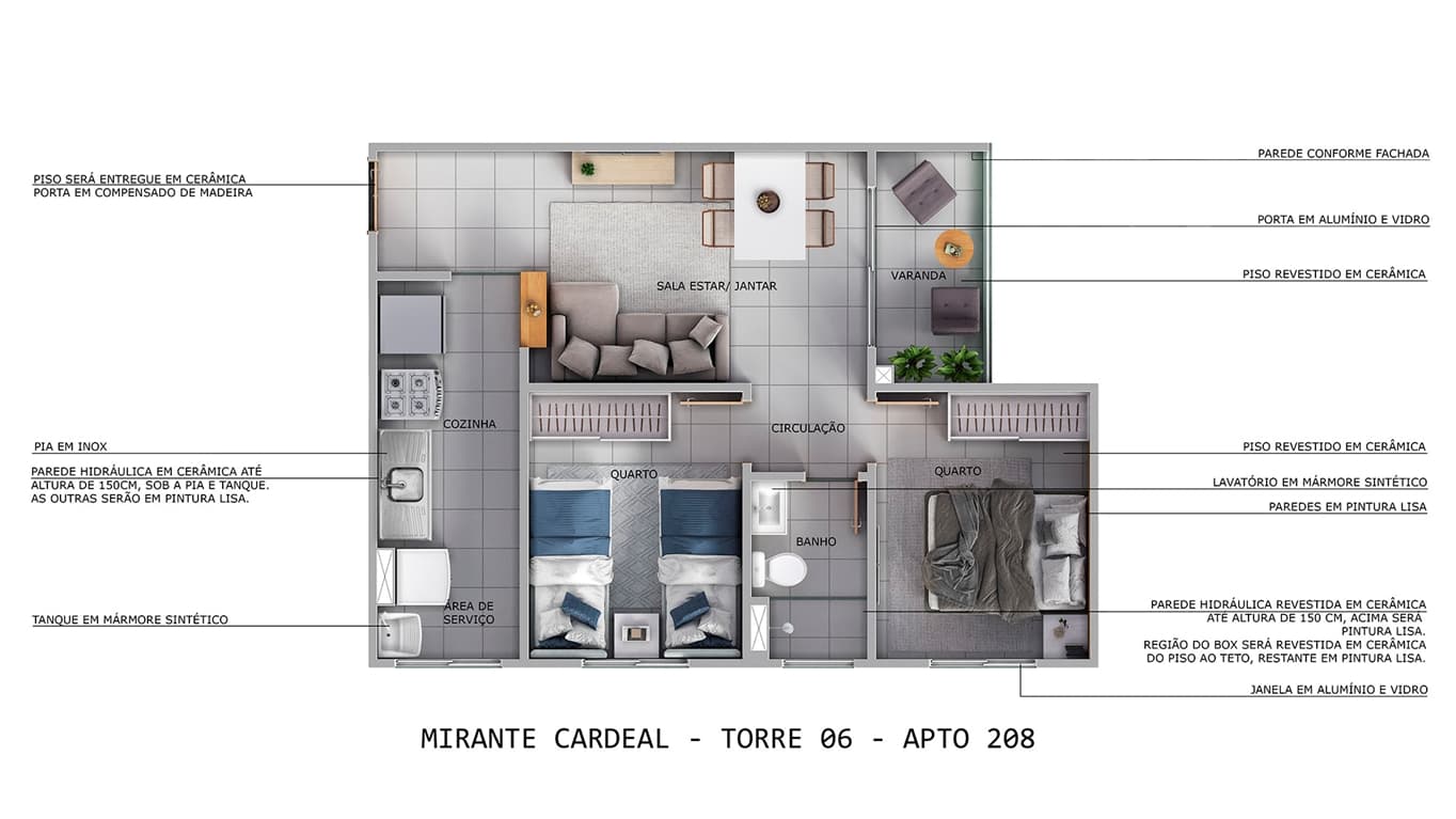 Plantas - Mirante Cardeal 5