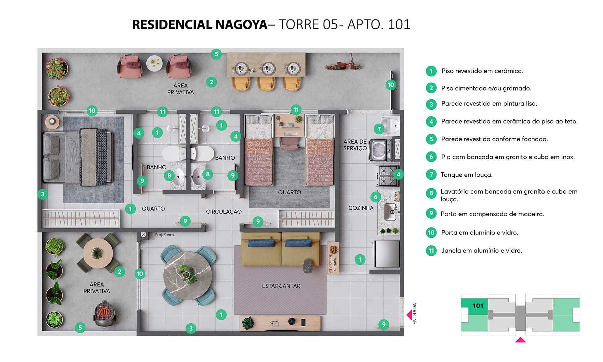 Plantas - Residencial Nagoya 2