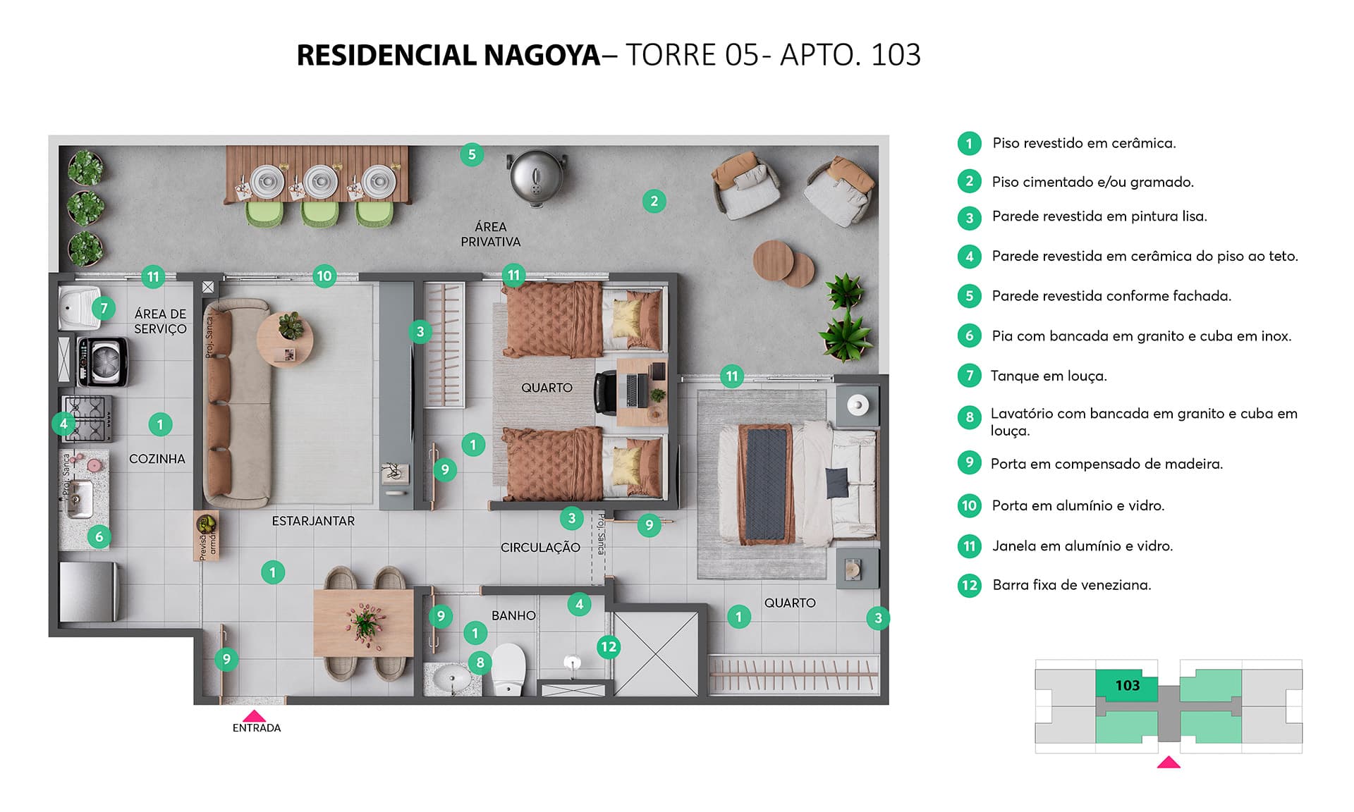 Plantas - Residencial Nagoya 3