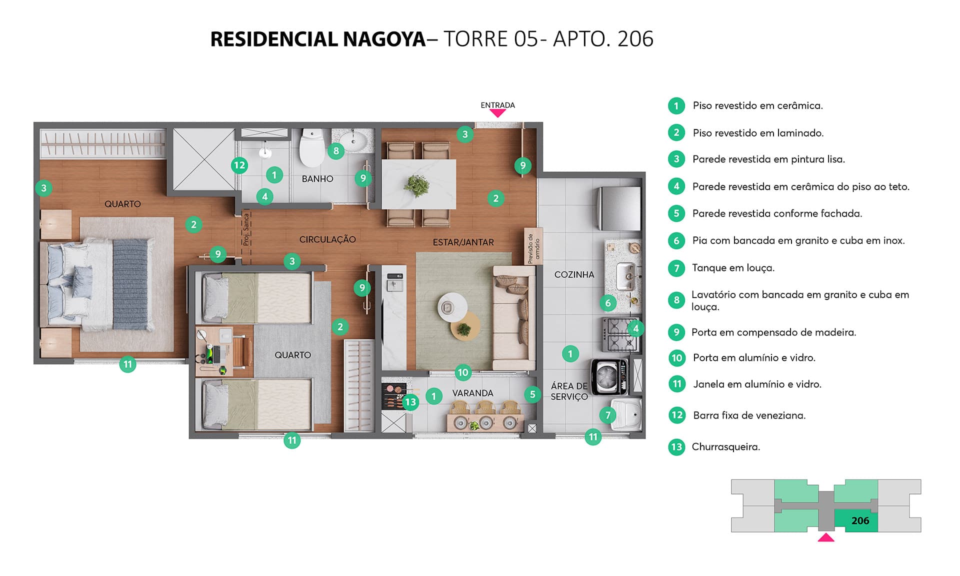 Plantas - Residencial Nagoya 4