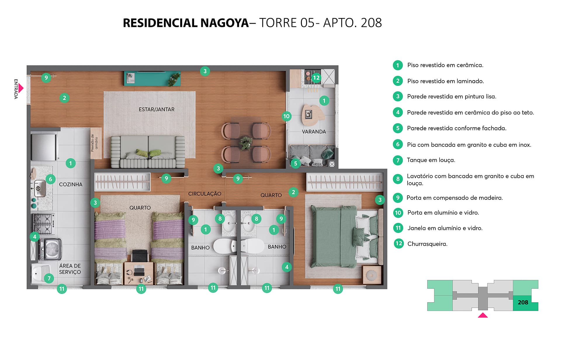 Plantas - Residencial Nagoya 5