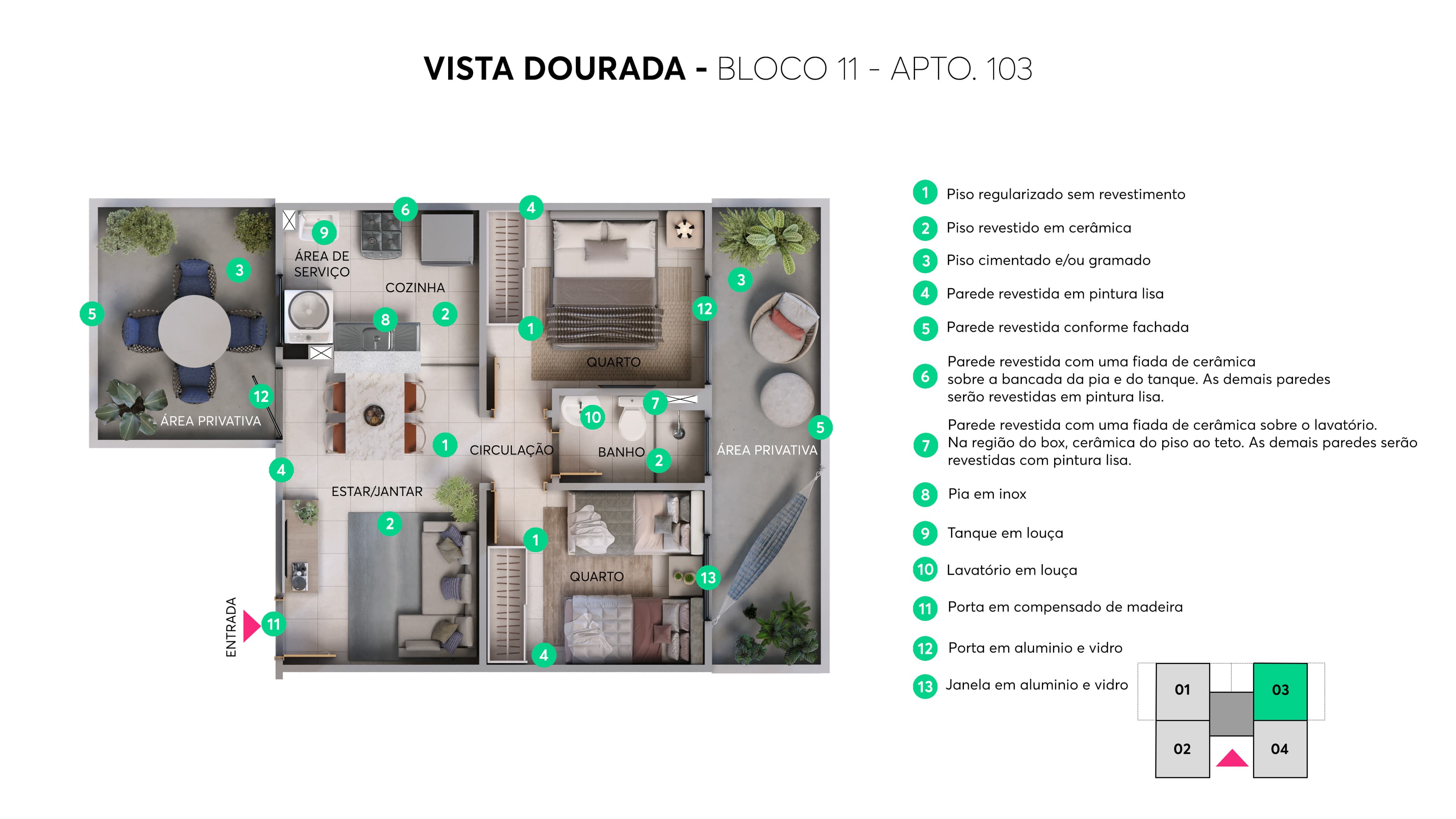 Plantas - Vista Dourada 1